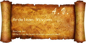 Ardelean Vivien névjegykártya